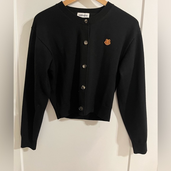 Kenzo Tiger Black Wool Cardigan - Picture 6 of 8